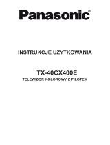 Panasonic TX40CX400E Instrukcja obsługi
