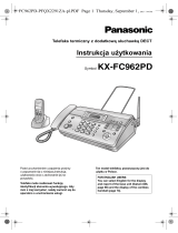 Panasonic KXFC962PD Instrukcja obsługi