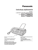 Panasonic KXFT986PD Instrukcja obsługi