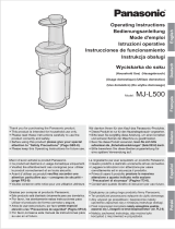 Panasonic MJL500 Instrukcja obsługi