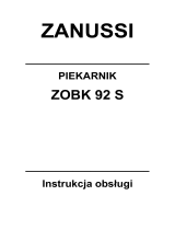 Zanussi ZOBK92SX Instrukcja obsługi