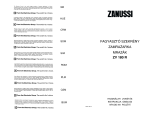 Zanussi ZV180R Instrukcja obsługi