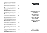 Zanussi ZI922/9K Instrukcja obsługi
