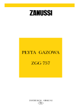 Zanussi ZGG757ALU Instrukcja obsługi