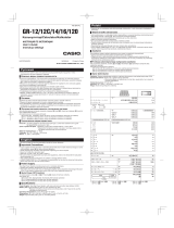 Casio GR-16 Instrukcja obsługi