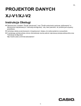 Casio XJ-V1, XJ-V2 Instrukcja obsługi