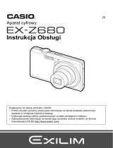 Casio EX-Z680 Instrukcja obsługi