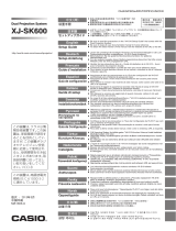 Casio XJ-SK600 Instrukcja konfiguracji