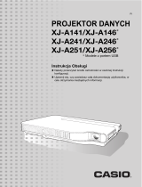 Casio XJ-A141, XJ-A146, XJ-A241, XJ-A246, XJ-A251, XJ-A256 (Serial Number: D****B) Instrukcja obsługi