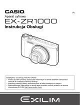 Casio EX-ZR1000 Instrukcja obsługi