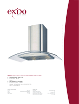 Exido Stylish Cooker Hood 258-015 Instrukcja obsługi