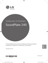 LG SOUNDPLATE240 Instrukcja obsługi