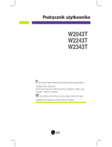 LG W2043T-PF Instrukcja obsługi