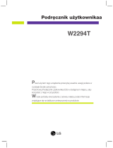LG W2294T-PF Instrukcja obsługi