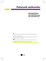 LG W2600HP-BF Instrukcja obsługi