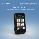 Garmin Edge 800 + Topo Karte Instrukcja obsługi