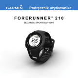 Garmin Forerunner® 210, Pacific, With Heart Rate Monitor and Foot Pod (Club Version) Instrukcja obsługi