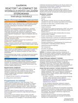 Garmin Autopilot Compact Reactor 40 do hydraulicznych ukadow sterowania z pakietem podstawowym GHC 20 Instrukcja instalacji