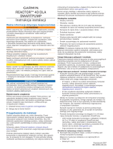 Garmin Reactor™ 40 Hydraulic Corepack Instrukcja instalacji