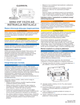 Garmin VHF 115/i Marine Radio Instrukcja instalacji