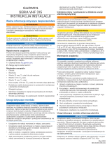 Garmin VHF 315/i Marine Radio Instrukcja instalacji
