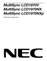 NEC MultiSync® LCD1970V Instrukcja obsługi