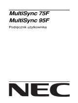 NEC MultiSync® 75F Instrukcja obsługi