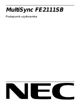 NEC MultiSync® FE2111SB Instrukcja obsługi