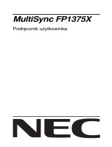 NEC MultiSync® FP1375X Instrukcja obsługi