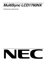 NEC MultiSync® LCD1760NX (Black) Instrukcja obsługi