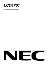 NEC NEC LCD1701 Instrukcja obsługi