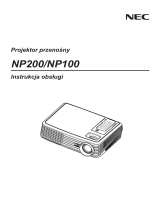 NEC NP100A Instrukcja obsługi