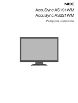 NEC AccuSync®AS221WM Instrukcja obsługi