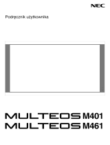 NEC Multeos M401 DST Touch Instrukcja obsługi