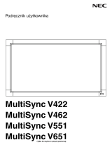 NEC MultiSync® V422 Instrukcja obsługi