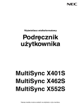 NEC MultiSync X552S Instrukcja obsługi
