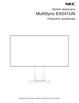 NEC MultiSync EX241UN Instrukcja obsługi