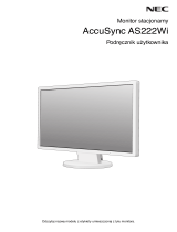 NEC AccuSync AS222Wi Instrukcja obsługi