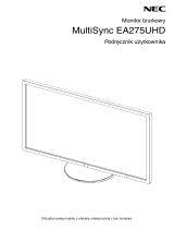 NEC MultiSync EA275UHD Instrukcja obsługi