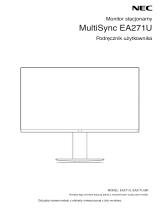 NEC MultiSync EA271U Instrukcja obsługi