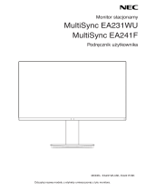 NEC MultiSync EA241F-H Instrukcja obsługi