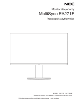 NEC MultiSync EA271F Instrukcja obsługi