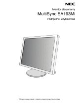NEC MultiSync EA193Mi Instrukcja obsługi