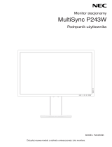 NEC MultiSync P243W Instrukcja obsługi