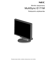 NEC MultiSync E171M Instrukcja obsługi