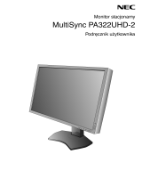 NEC MultiSync PA322UHD-2 Instrukcja obsługi