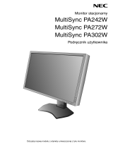 NEC MultiSync PA302W Instrukcja obsługi