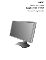 NEC MultiSync P212 Instrukcja obsługi