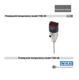 WIKA TSD-30 Instrukcja obsługi