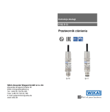 WIKA E-10 tag:model:E-11 Instrukcja obsługi